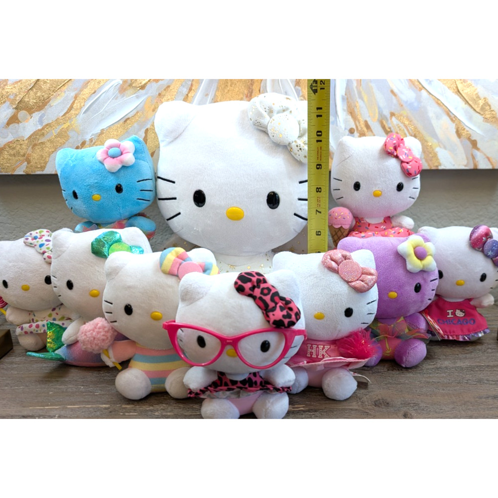 Hello Kitty Plush Lot 10pc Sanrio Bundle 12" Angel 6" Mini Plush Kawaii EUC - Picture 12 of 12